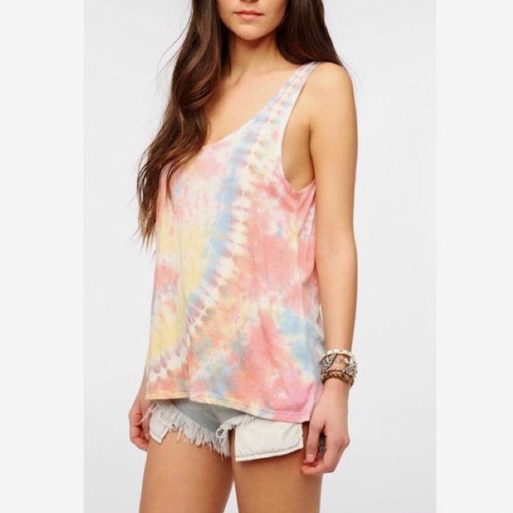 Urban Outfitters Pastel Tye Dye Tank